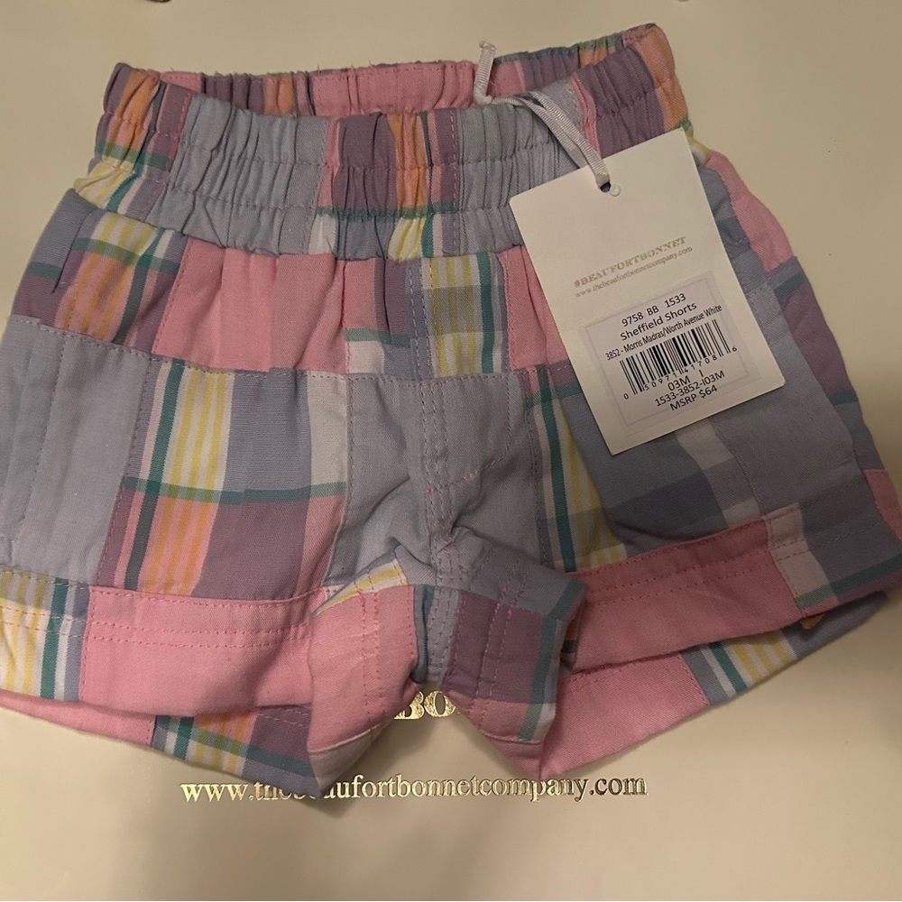 The Beaufort Bonnet Company Sheffield boys shorts madras
